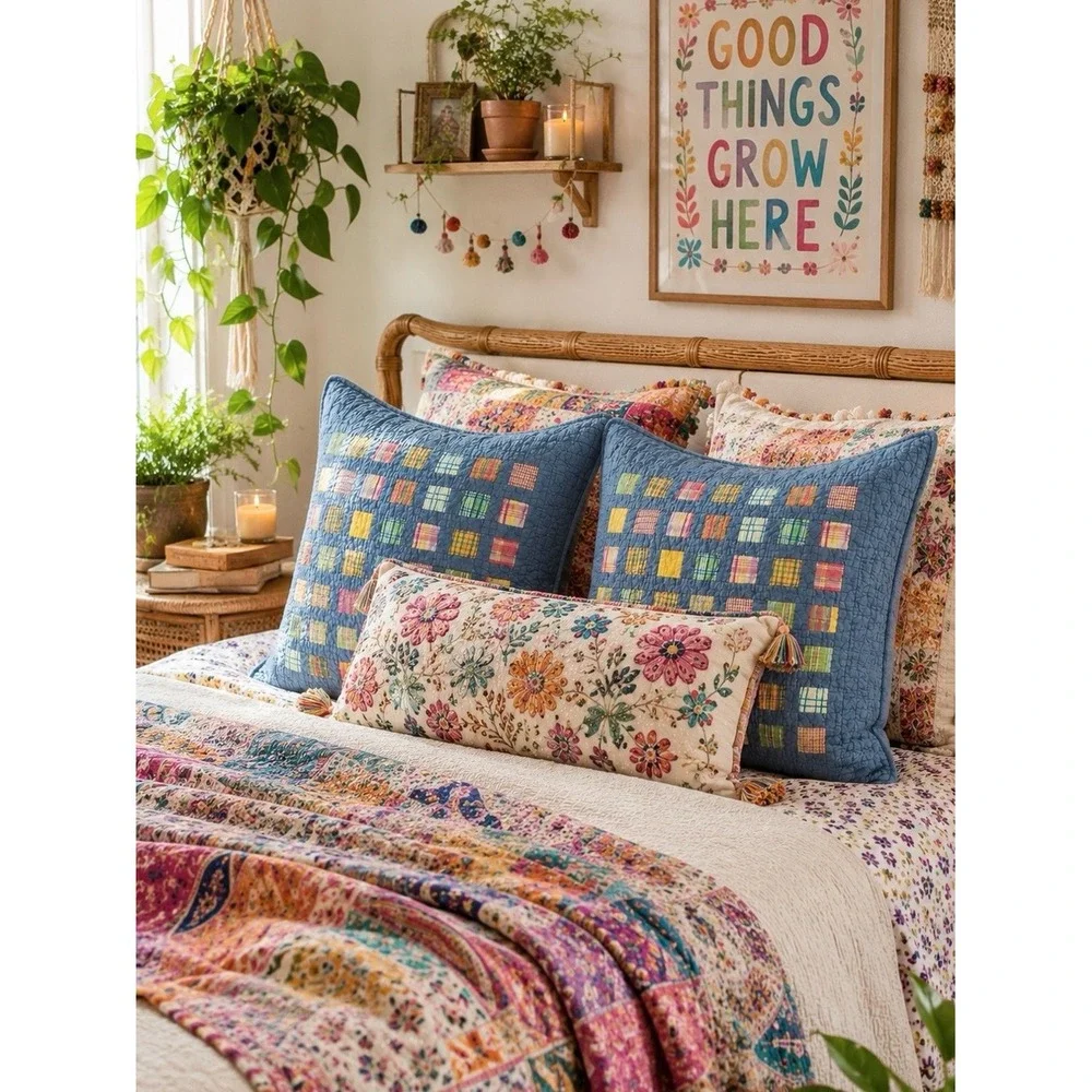 POTTERY BARN Quilted Euro Shams (2) 26